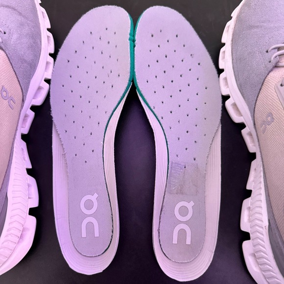 On Cloud Hi Womens Glacier Grey Sneakers Size 7.5 Suede Shoes Running Walking - Picture 11 of 13